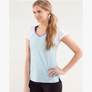 Lululemon Mod Moves Short Sleeve Top V Neck Color